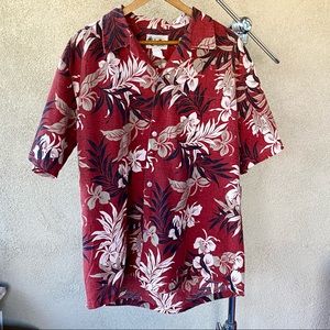 Vintage Howie Hawaiian Mens button down shirt-L